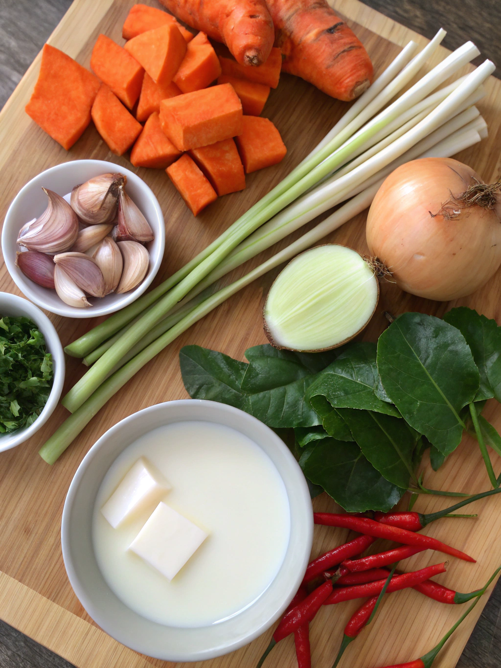 Thai Sweet Potato Soup ingredients