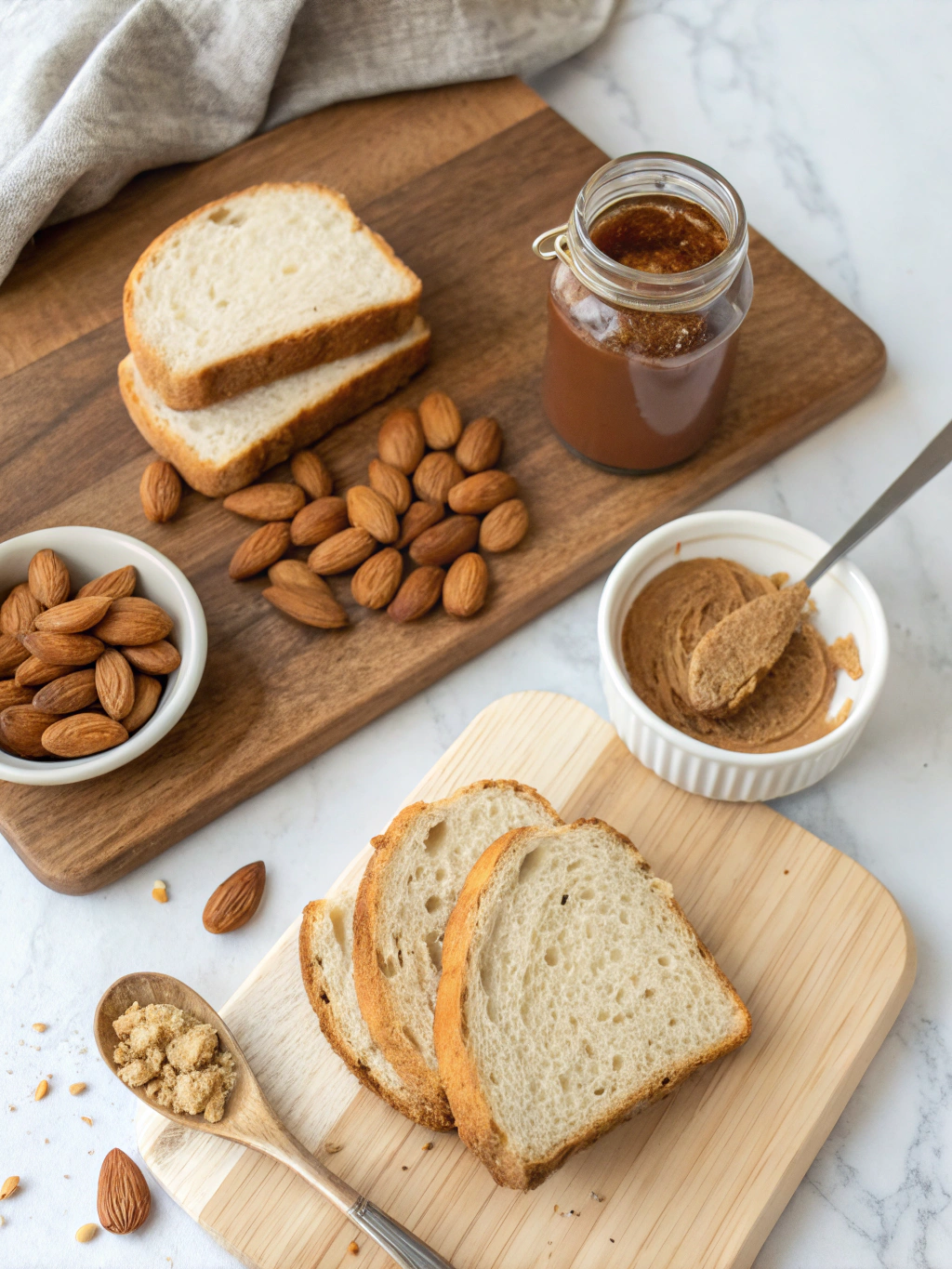 Thermomix Almond Butter Toast ingredients