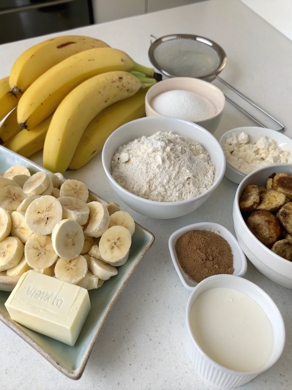 Thermomix Banana Bread ingredients