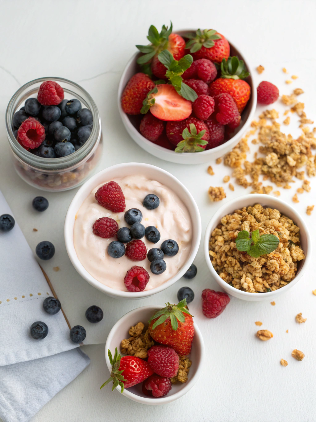 Thermomix Berry Yogurt Parfait ingredients