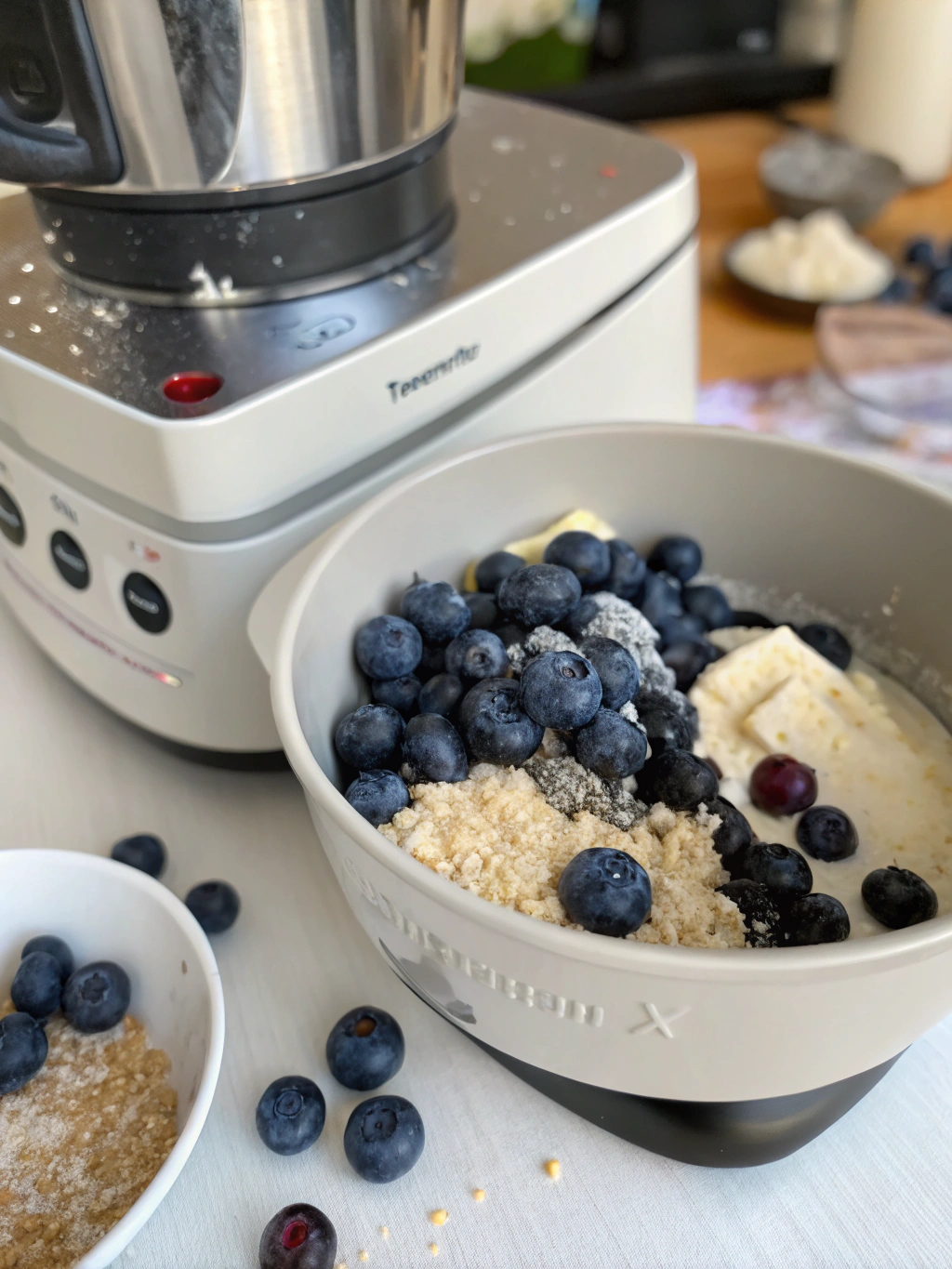 Thermomix Blueberry Breakfast Bars ingredients
