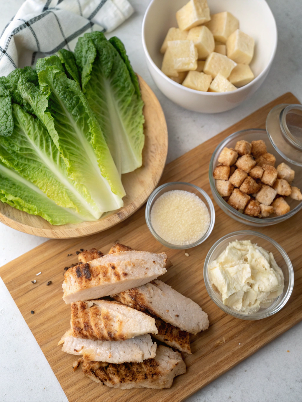 Thermomix Chicken Caesar Saladingredients