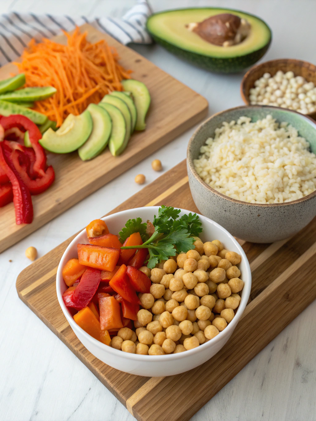 Thermomix Chickpea Buddha Bowl Ingredients