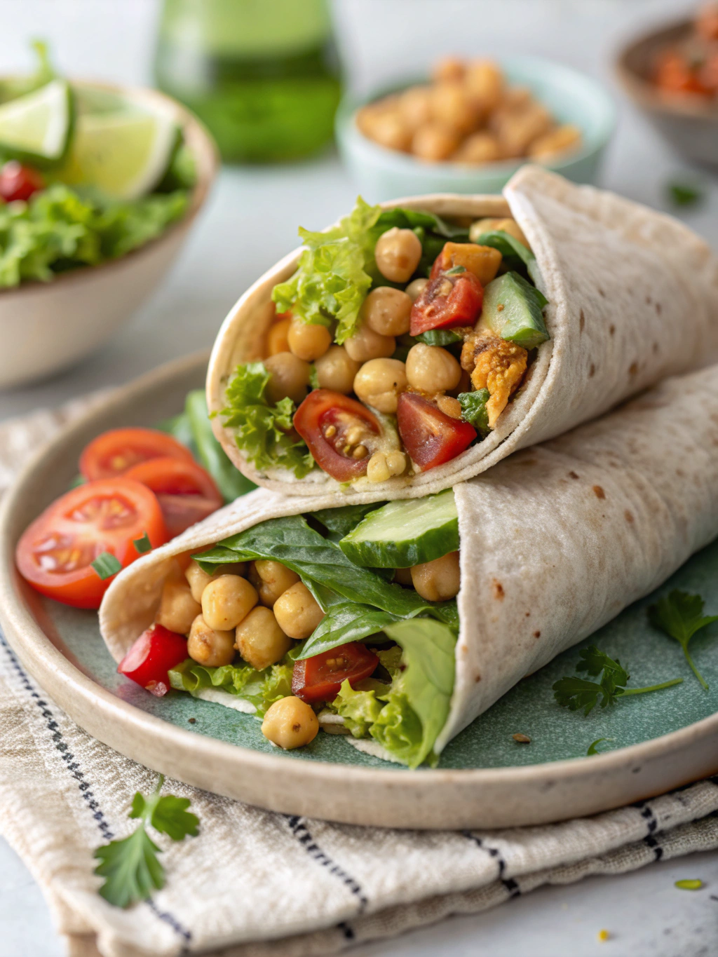 Thermomix Chickpea Salad Wrapingredients