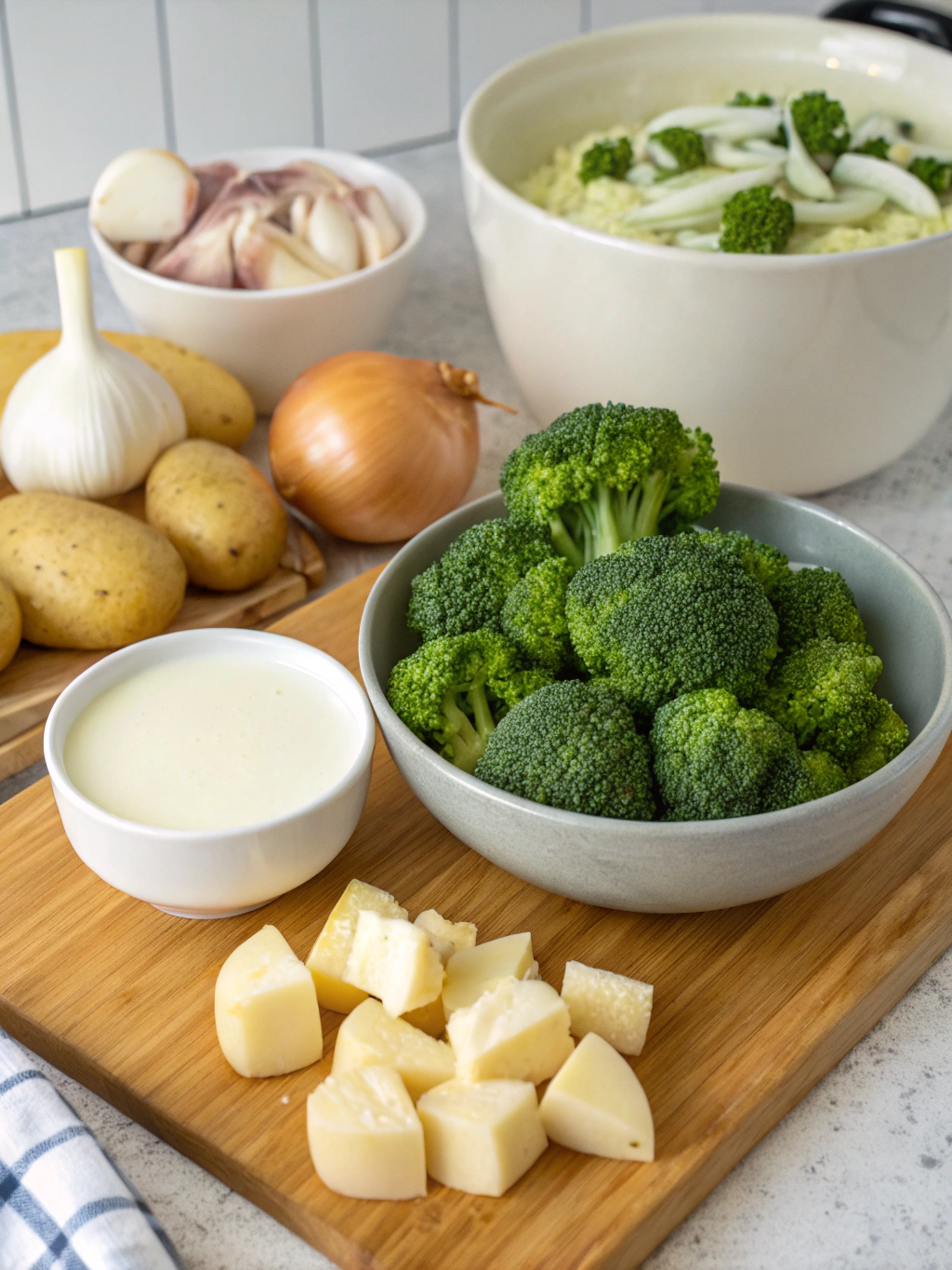 Thermomix Creamy Broccoli Soupingredients