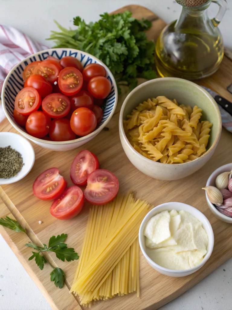 Thermomix Creamy Tomato Pastaingredients