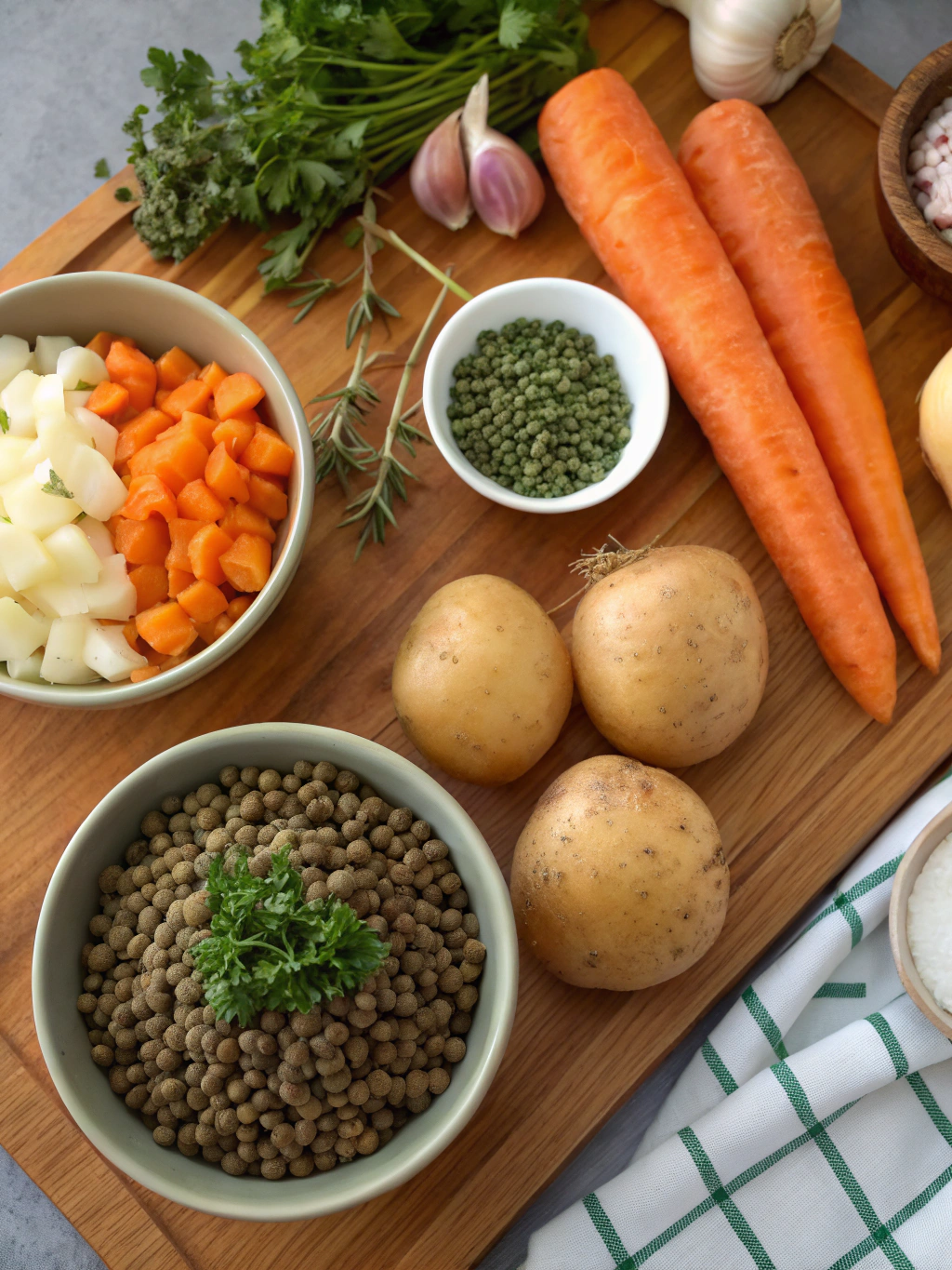 Thermomix Lentil Shepherd's Pie Ingredients