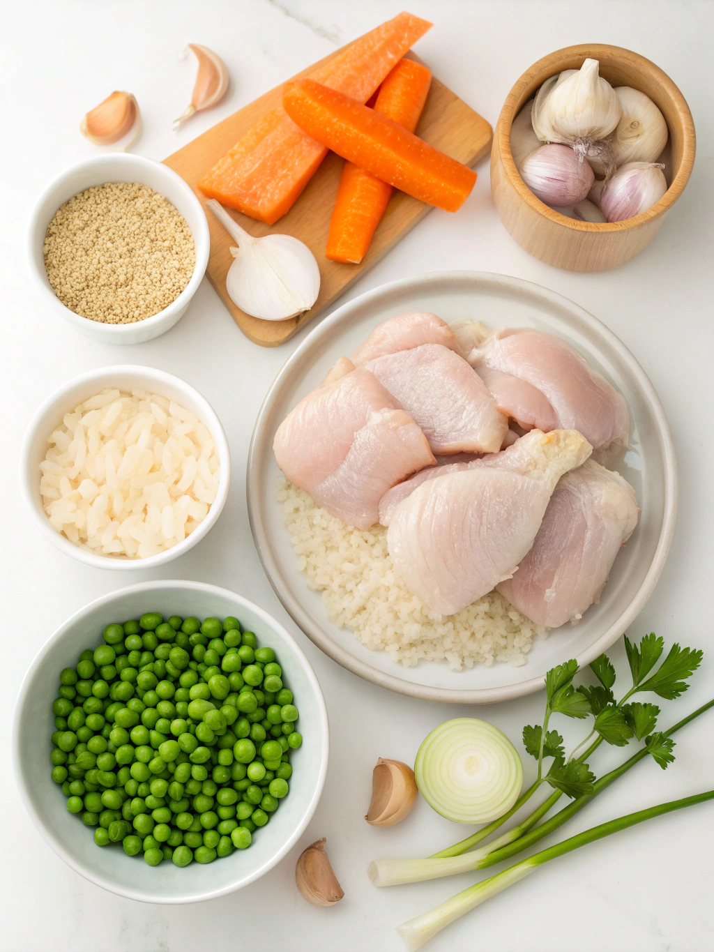 Thermomix One-Pot Chicken Rice ingredients