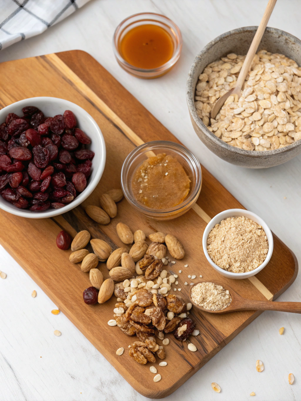 Thermomix Peanut Butter Granola ingredients