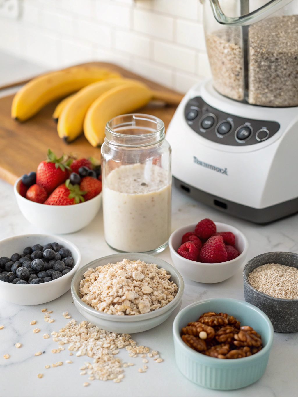 Thermomix Protein Overnight Oats ingredients