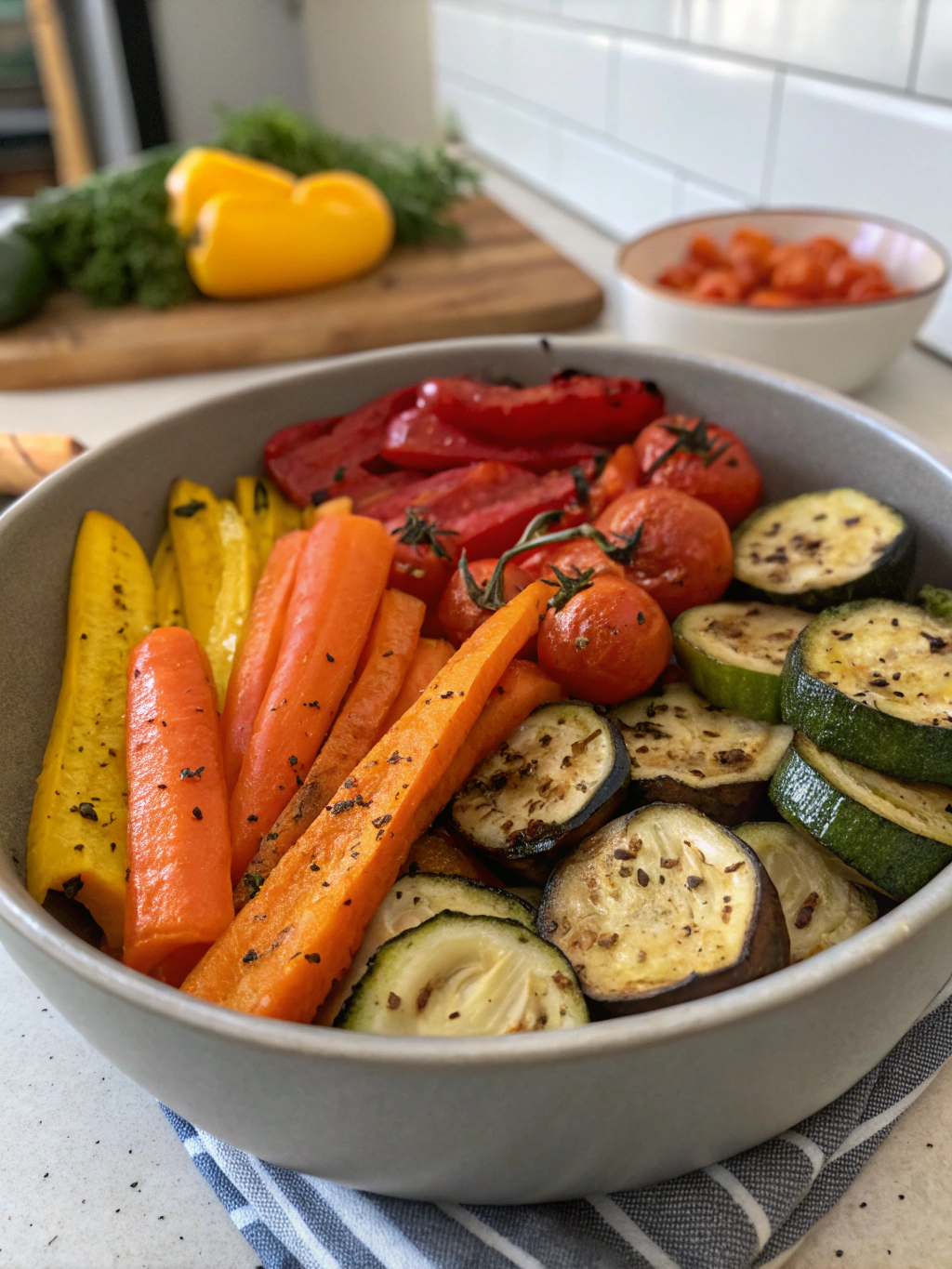 Thermomix Roasted Veggie Bowlingredients