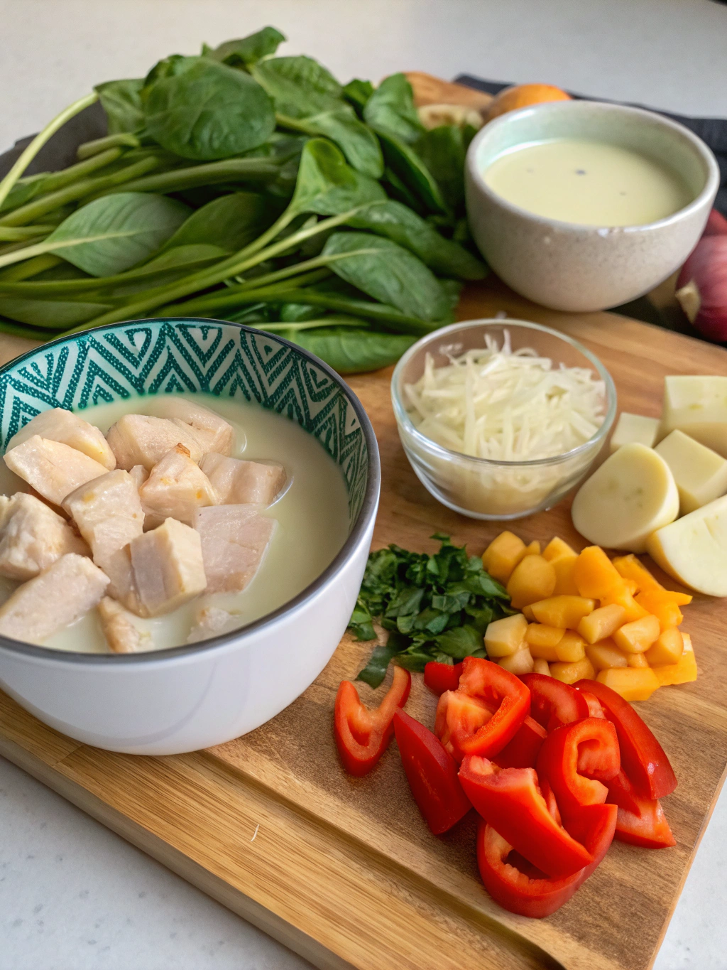Thermomix Thai Coconut Curry Soup ingredients