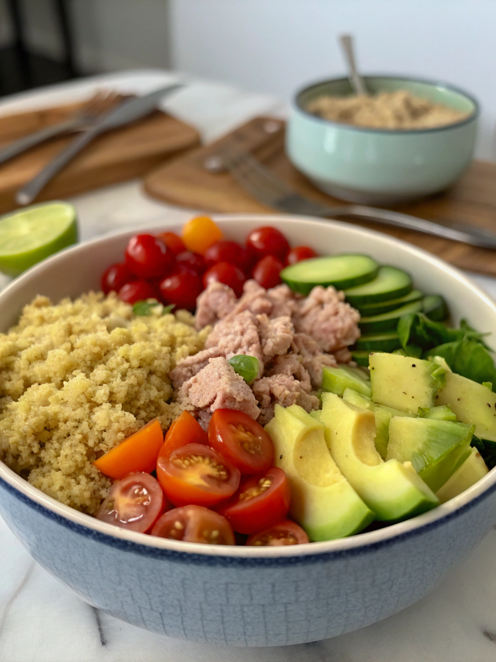 Thermomix Tuna Quinoa Salad ingredients