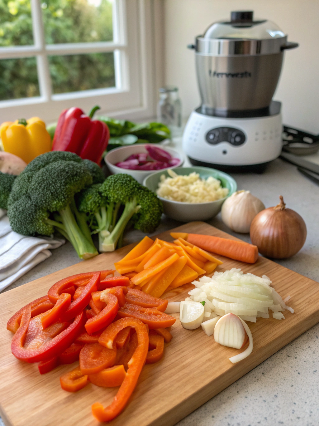 Thermomix Veggie Stir-Fry ingredients