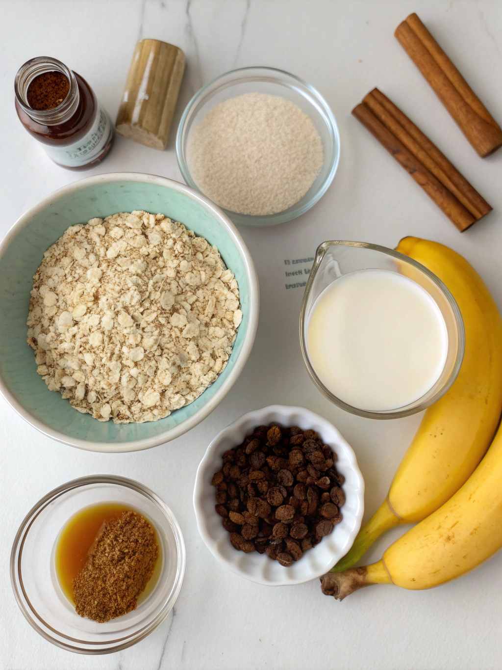 Thermomix Warm Spiced Porridge ingredients