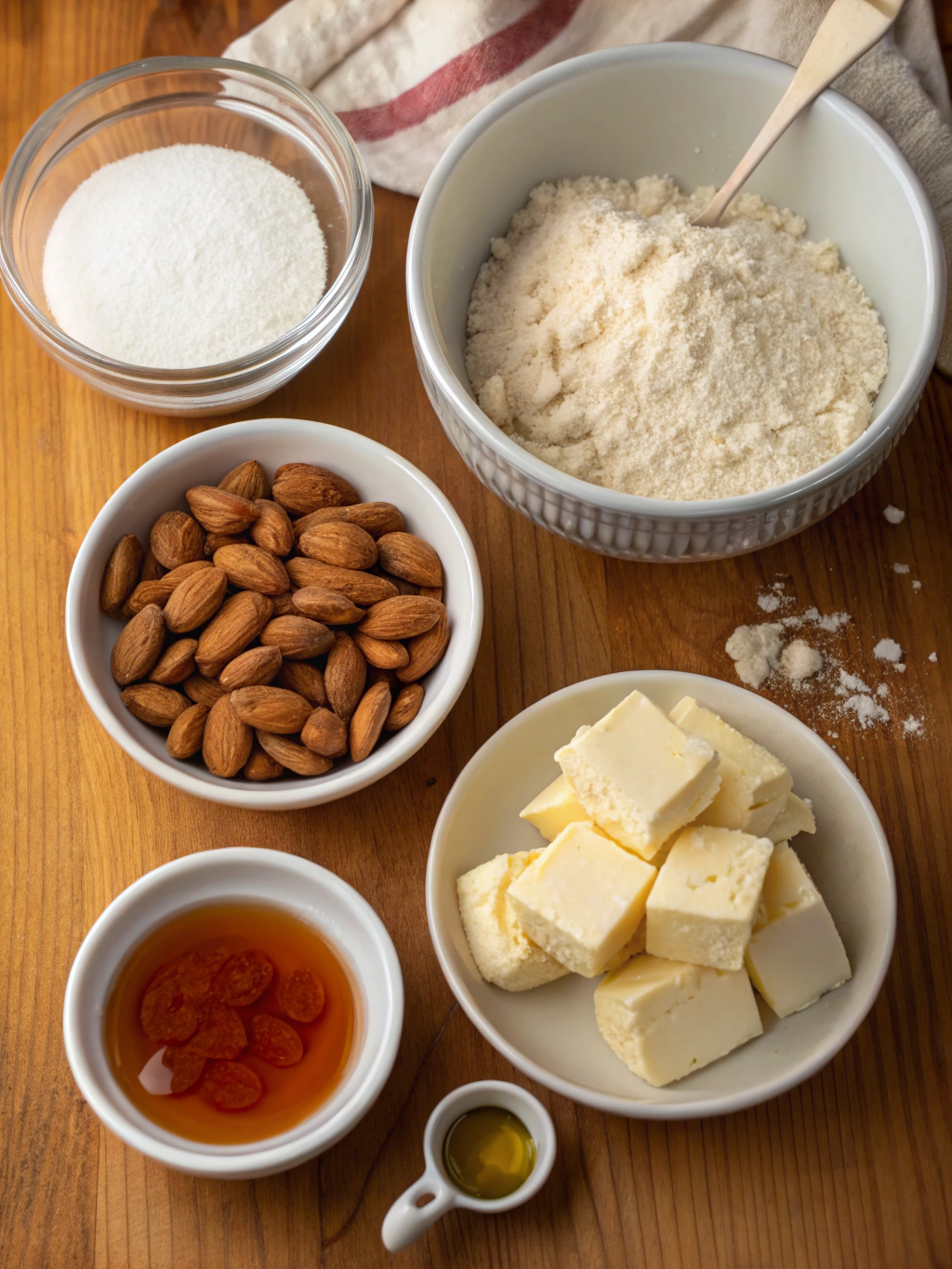 Vanilla Almond Pastry Twists ingredients