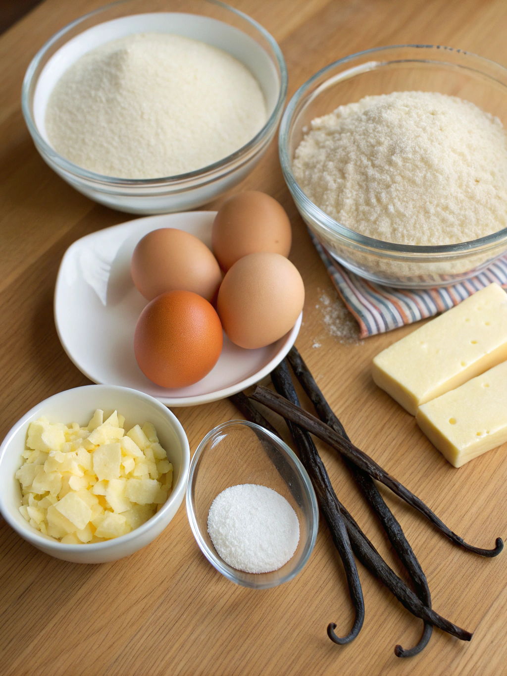 Vanilla Bean Custard Tart Ingredients