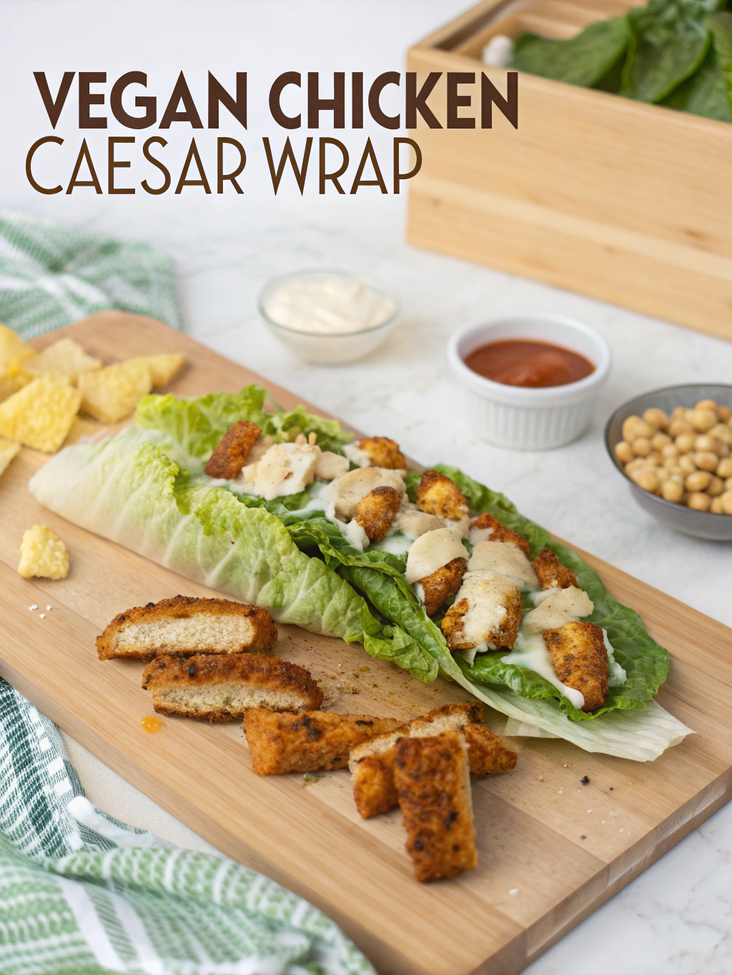 Vegan Chicken Caesar Wrap Ingredients