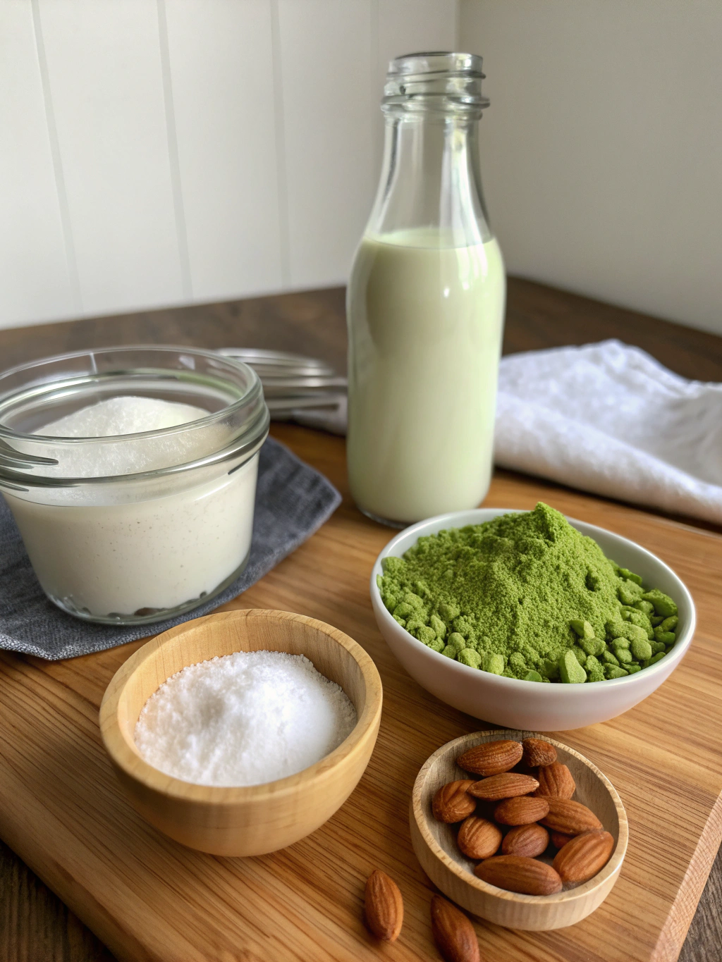 Vegan Matcha Latte ingredients