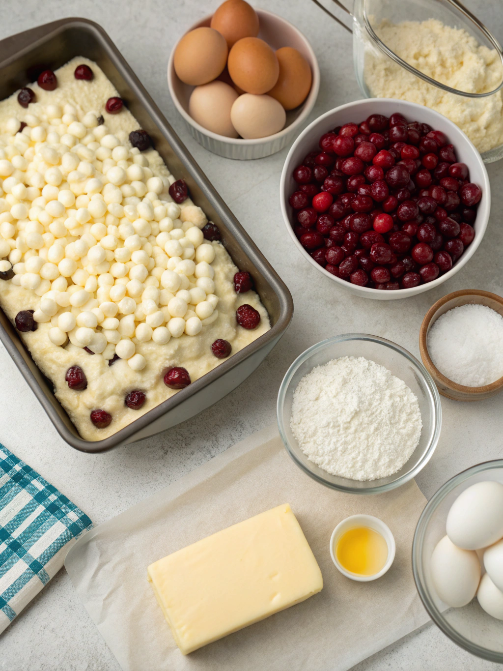 White Chocolate Cranberry Cake Ingredients