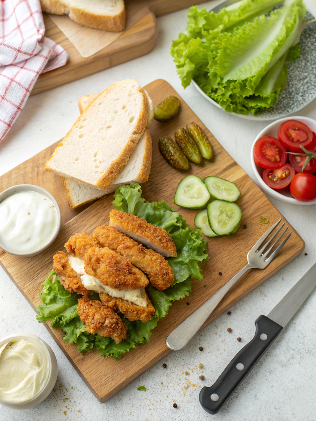 Chicken sandwich lunch ideas ingredients
