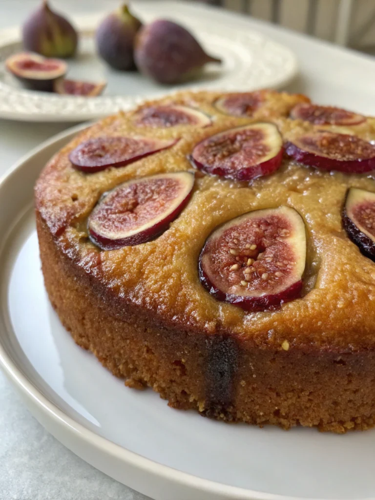 Honey Fig Upside-Down Cake