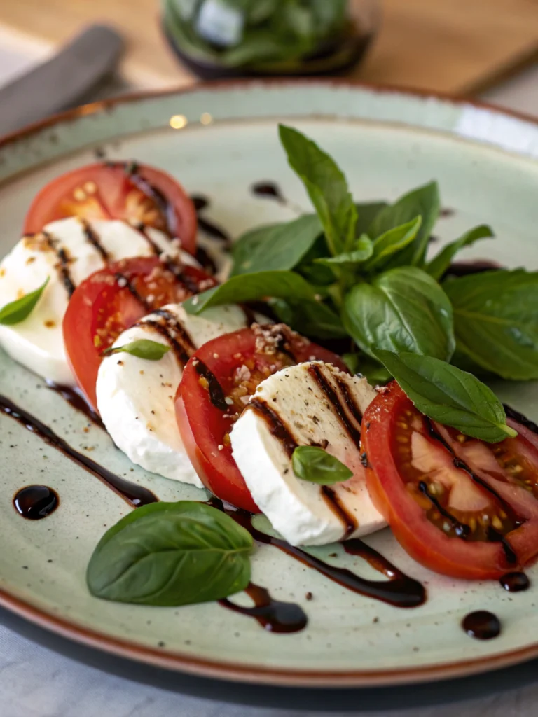Caprese Salad with Balsamic Glaze Caprese Salad with Balsamic Glaze