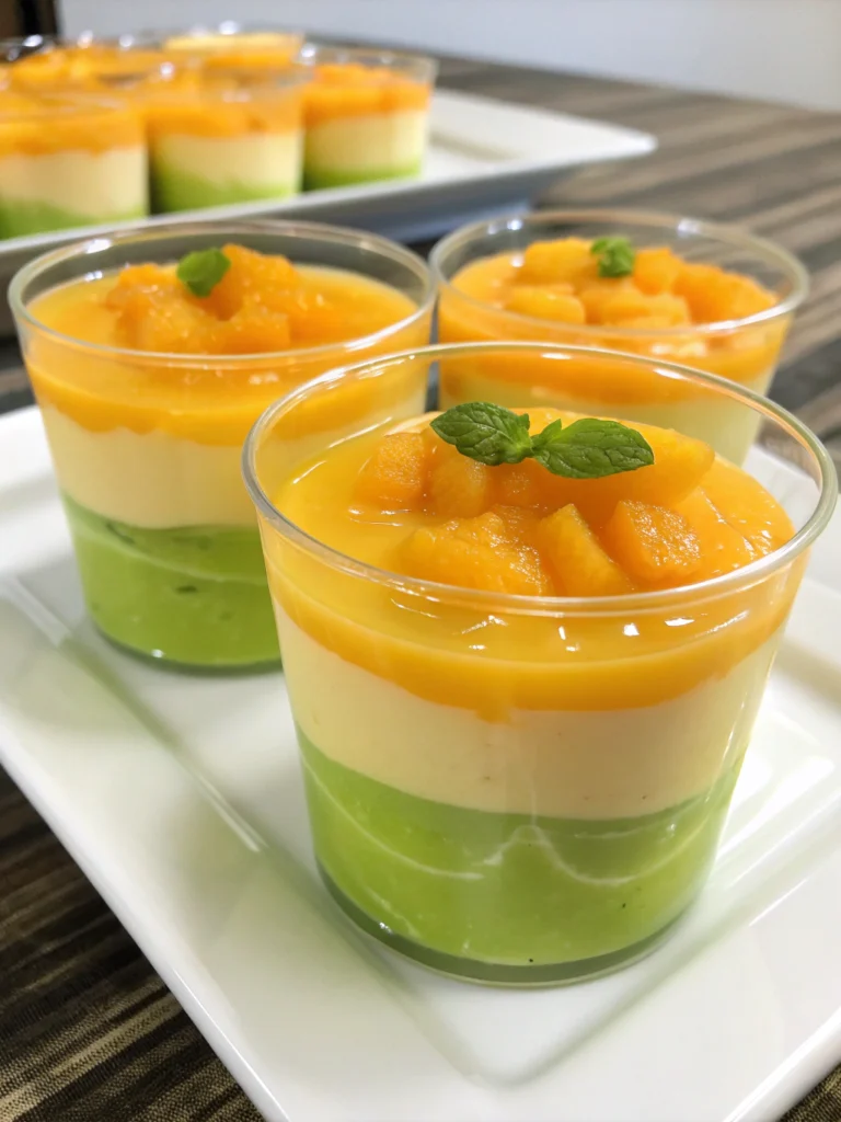 Mango Lime Pudding Cups Mango Lime Pudding Cups