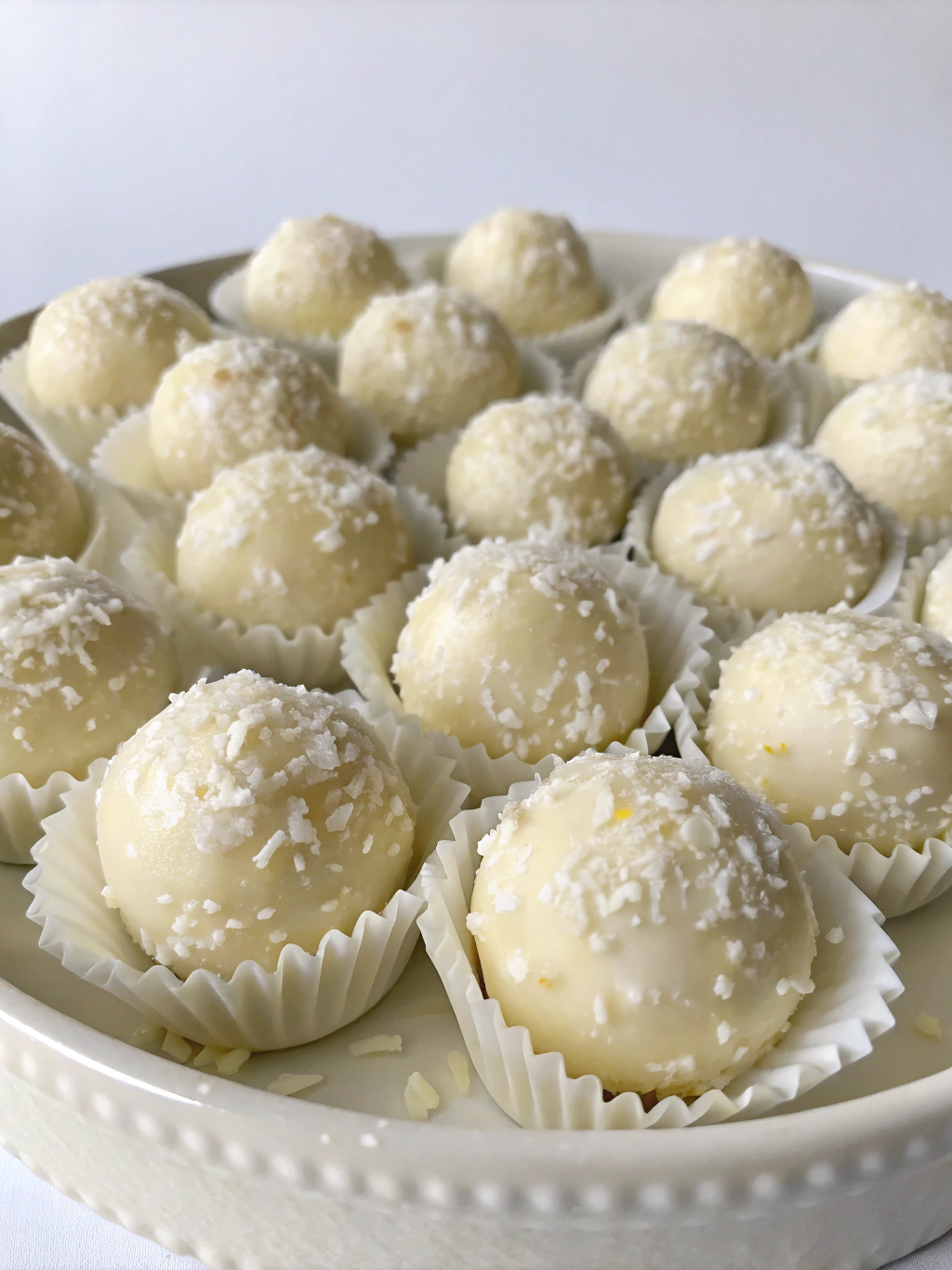 Coconut White Chocolate Truffles