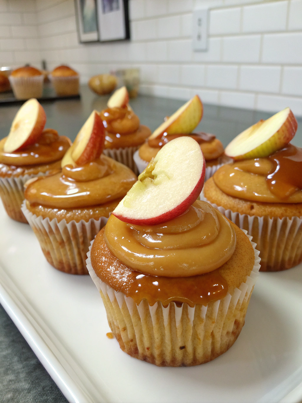 Caramel Apple Cupcakes