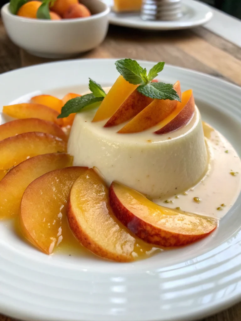 Peach and Vanilla Panna Cotta Peach and Vanilla Panna Cotta