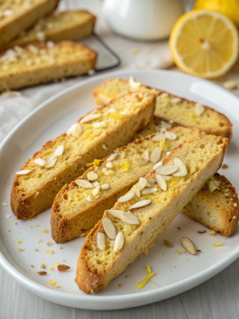 Almond Lemon Biscotti