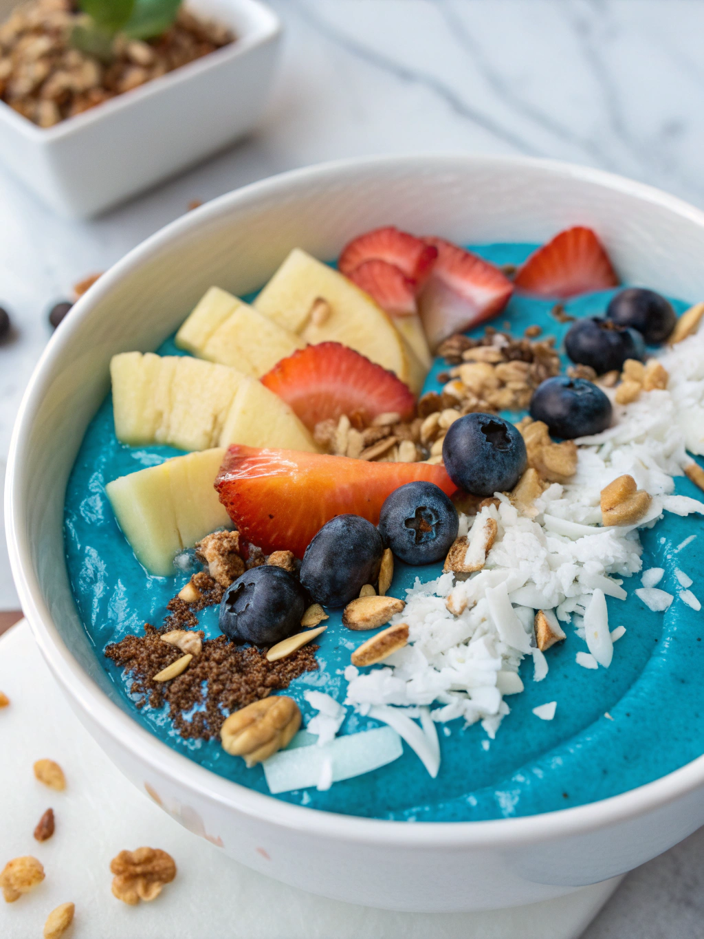 Blue Spirulina Smoothie Bowl