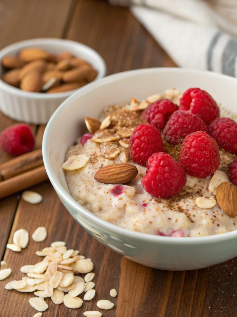 Raspberry Almond Overnight Oats