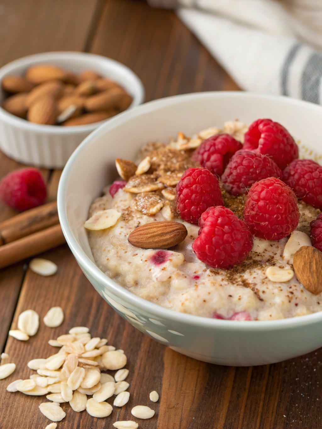 Raspberry Almond Overnight Oats