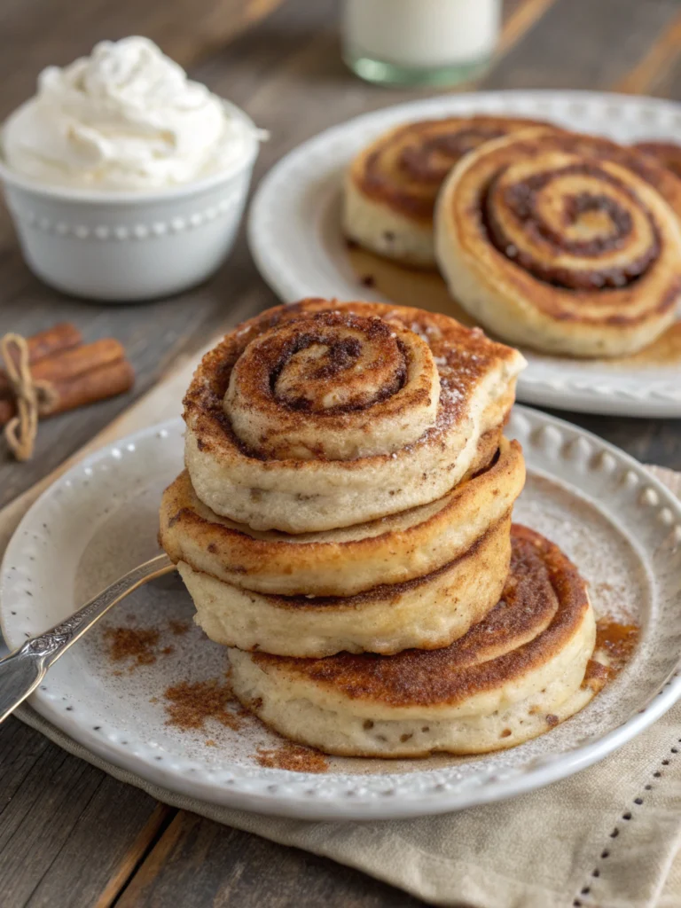 Cinnamon Roll Pancakes Cinnamon Roll Pancakes