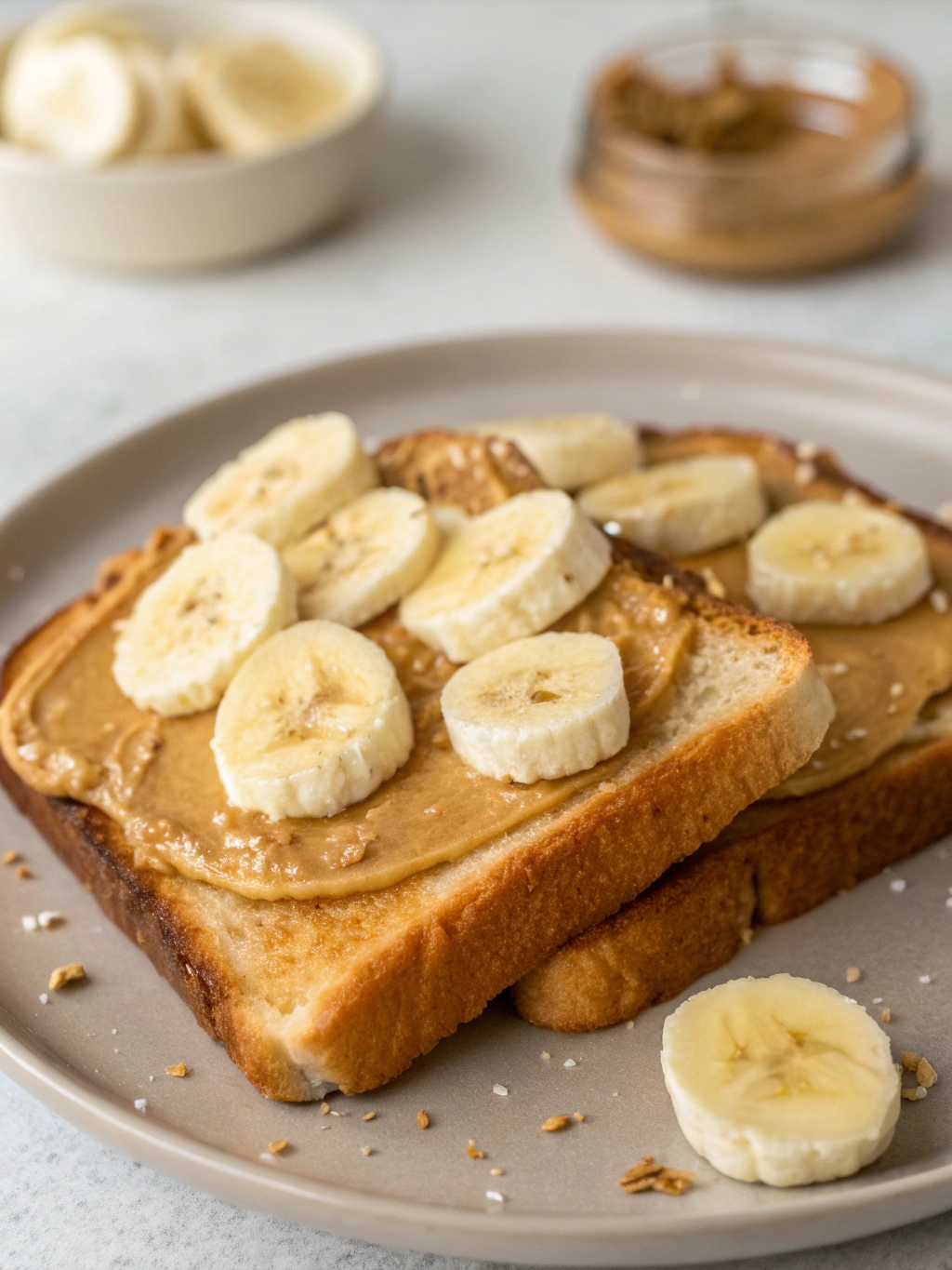Peanut Butter Banana Toast