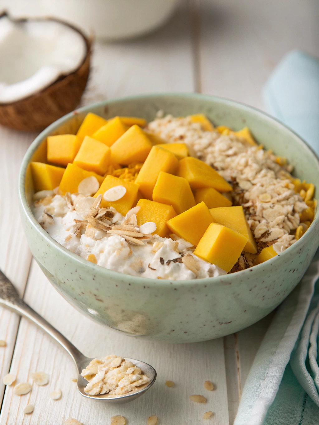 Coconut Mango Overnight Oats