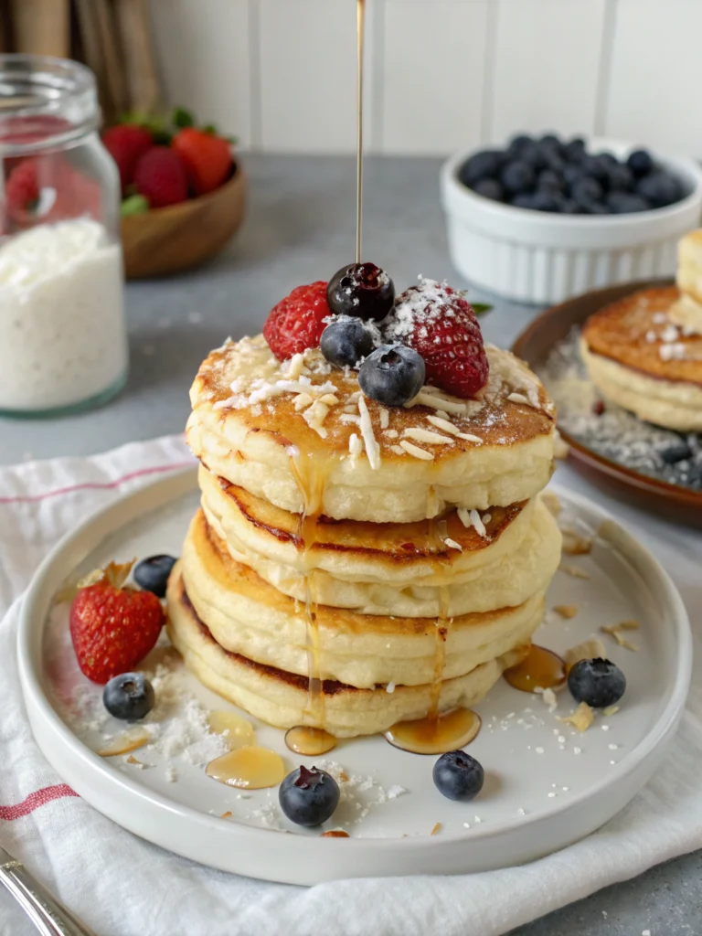 Vanilla Coconut Pancakes
