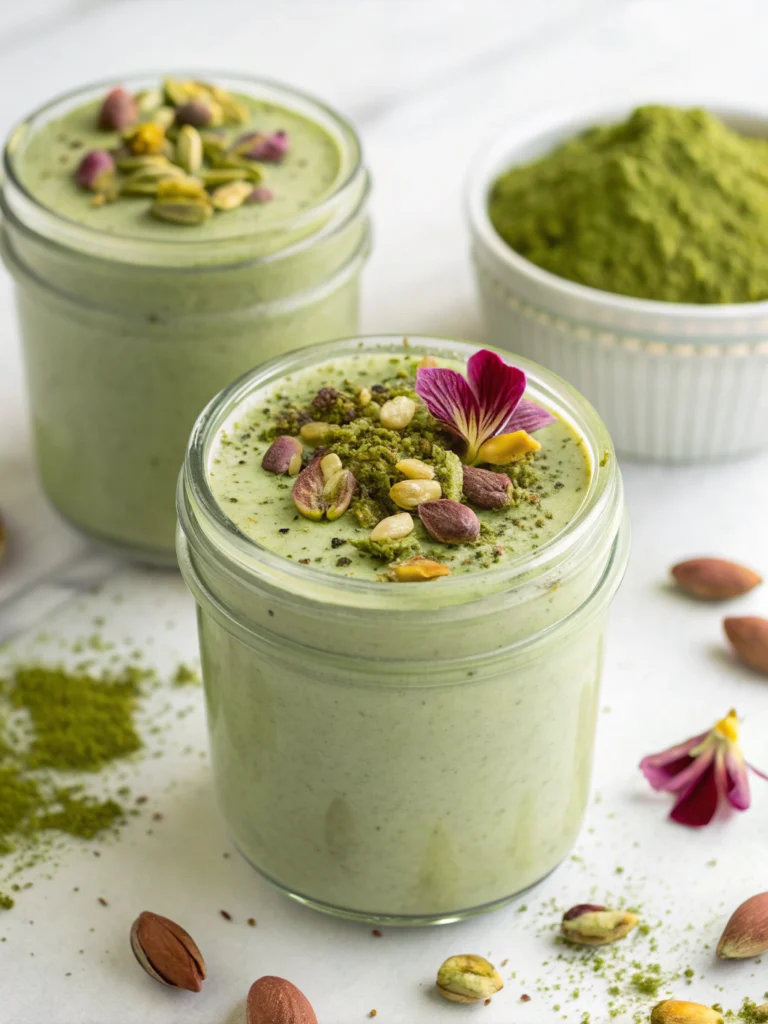 Matcha Pistachio Smoothie