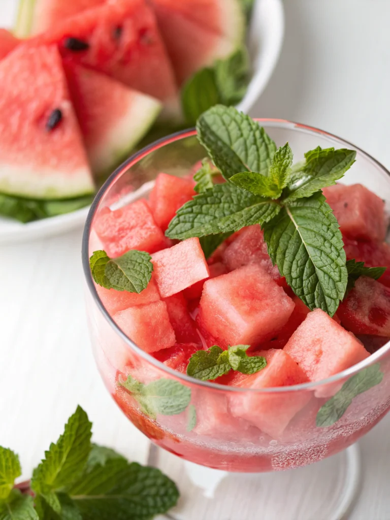 Watermelon Mint Infused Water Watermelon Mint Infused Water