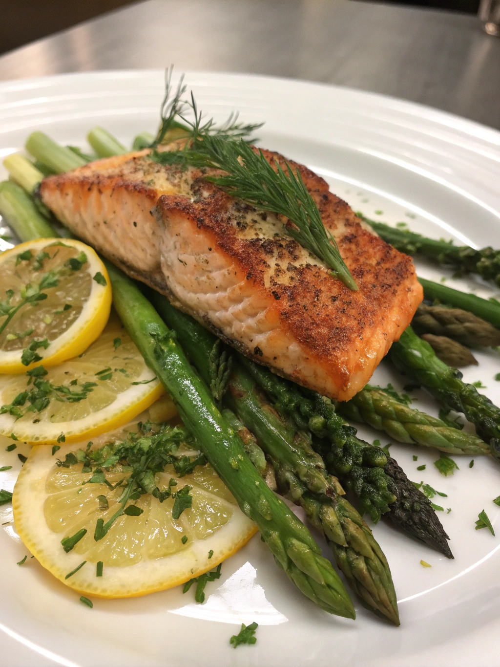 Pan-Seared Salmon with Asparagus