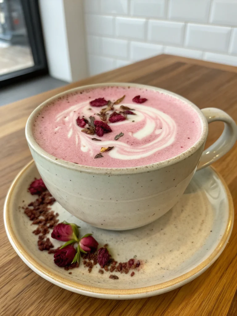 Rose Matcha Latte Rose Matcha Latte