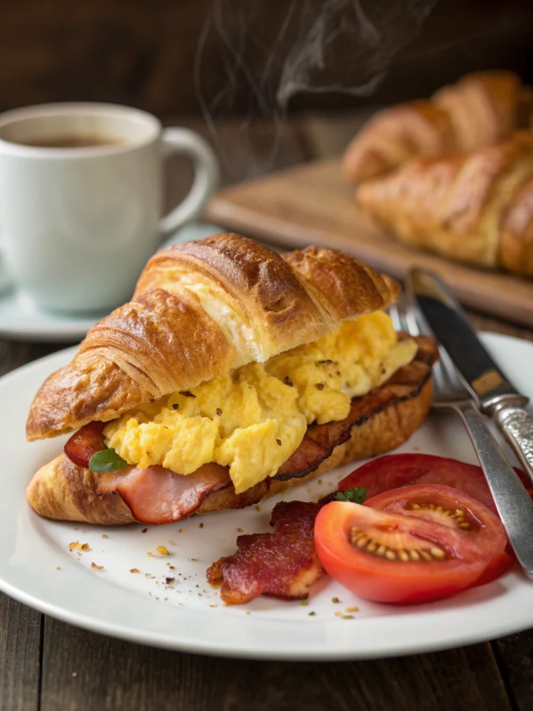 Croissant Breakfast Sandwich Croissant Breakfast Sandwich