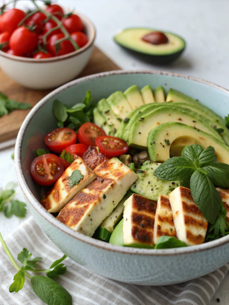 Halloumi & Avocado Bowl Halloumi & Avocado Bowl