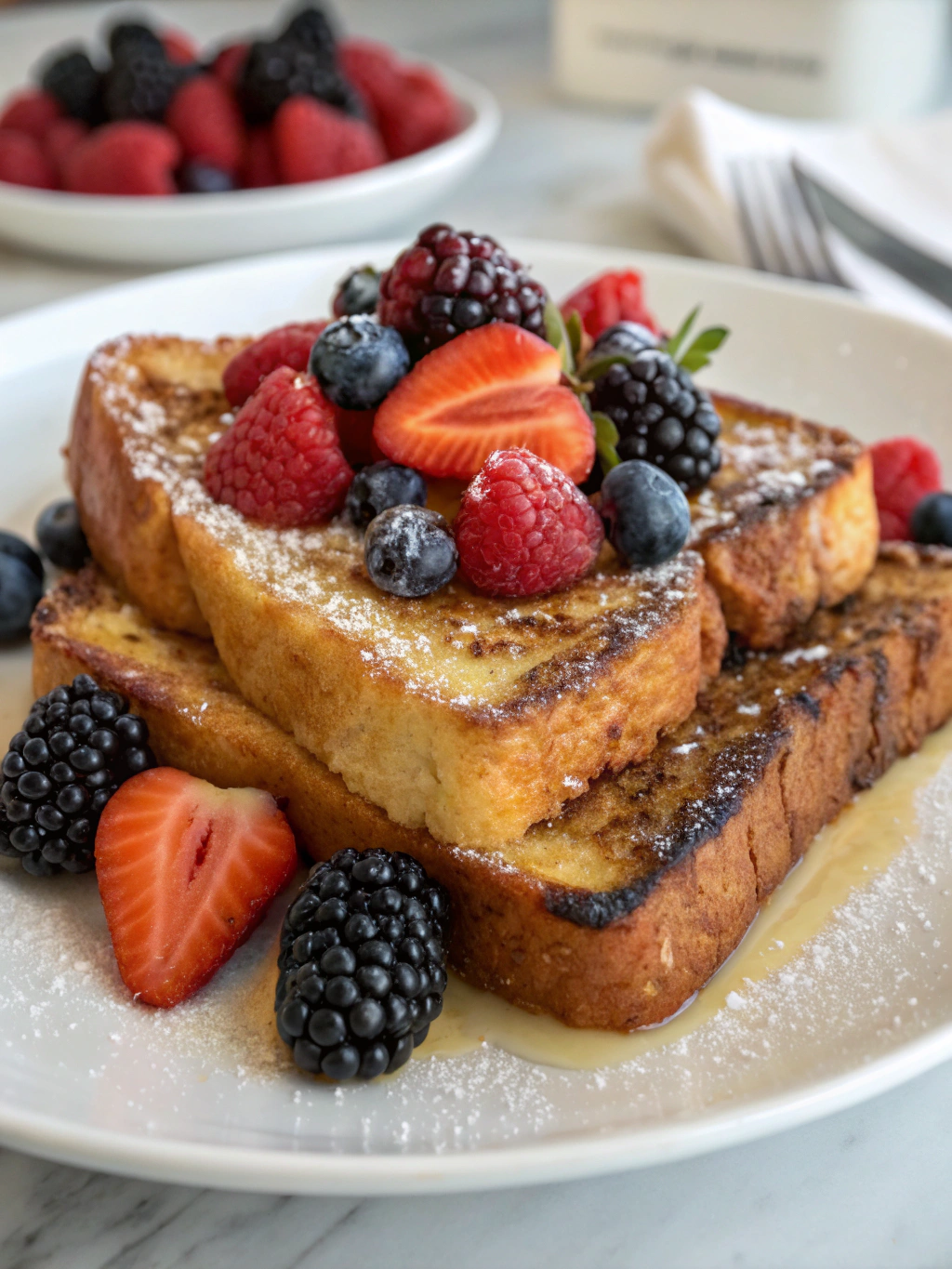 Brioche French Toast with Berries