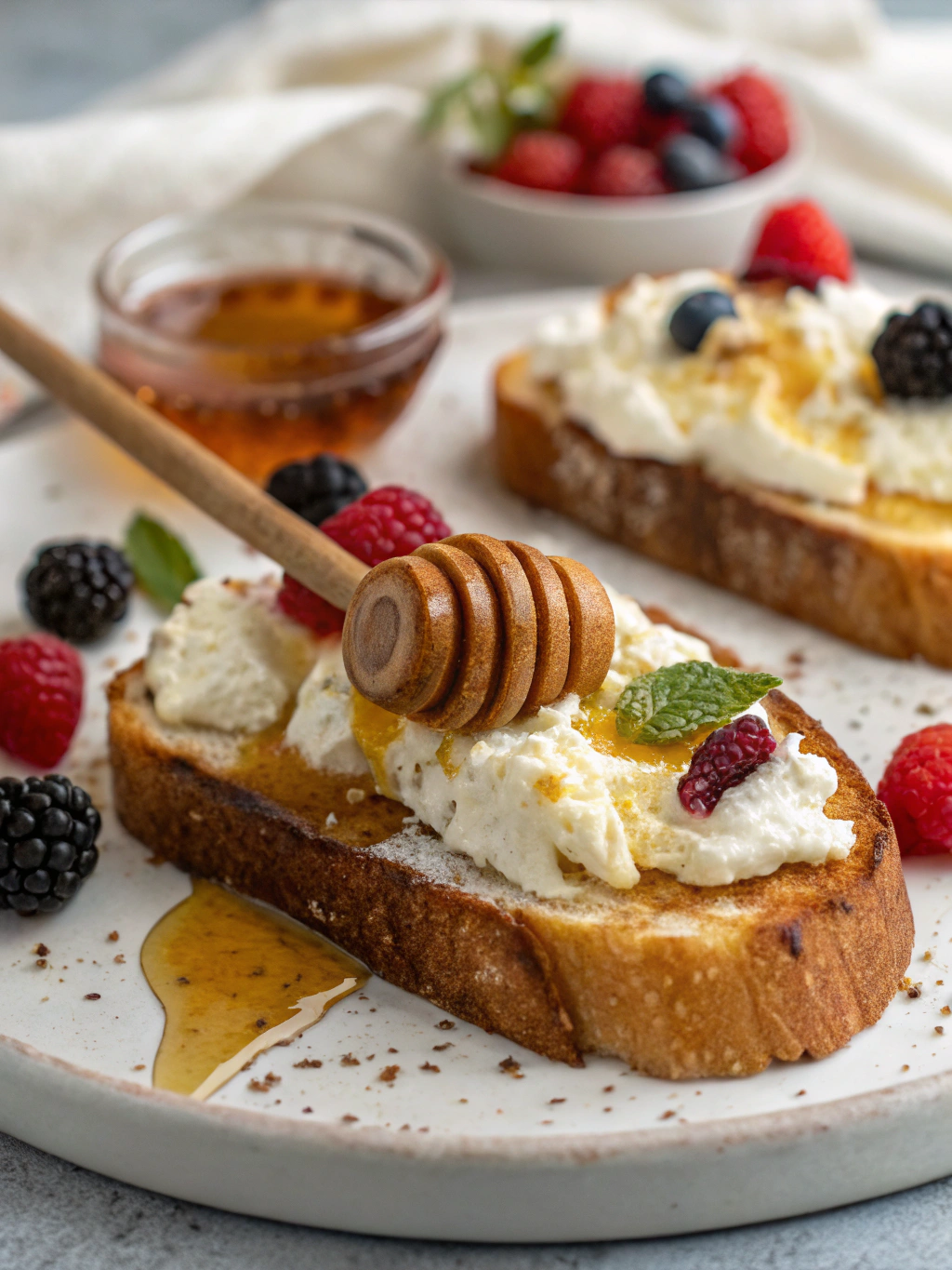 Honey Ricotta Toast
