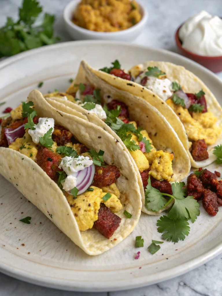 Spicy Breakfast Tacos Spicy Breakfast Tacos