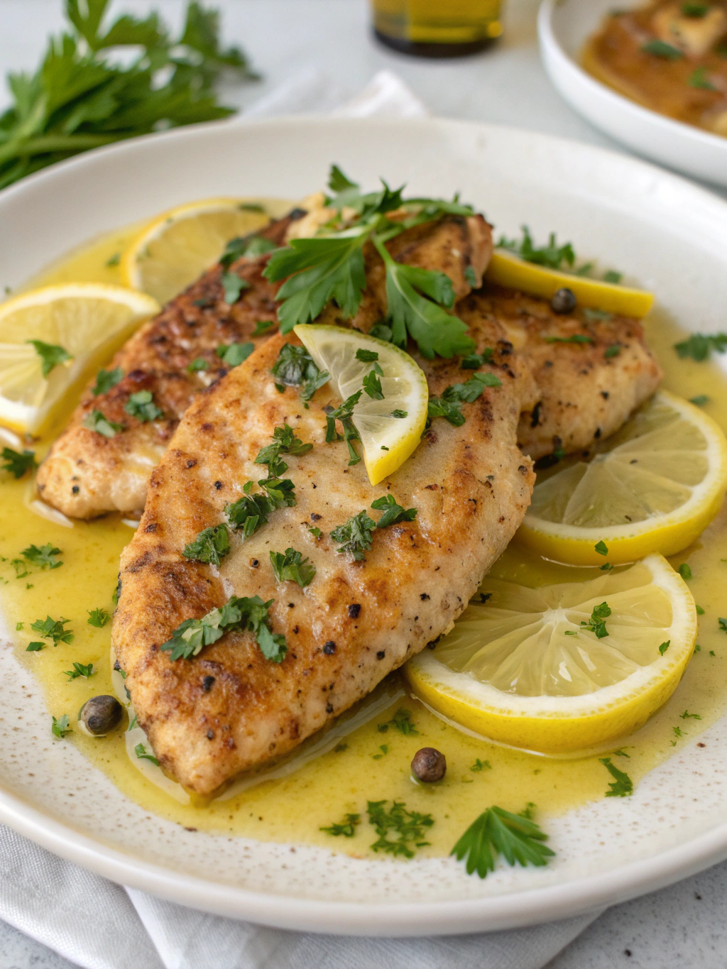 Chicken Piccata with Lemon Butter Sauce