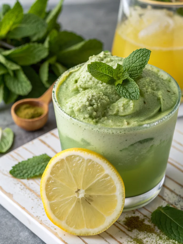 Matcha Lemonade Spritz